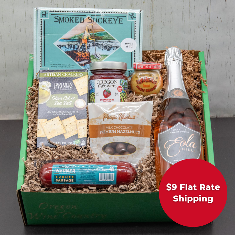 Load image into Gallery viewer, Cheers! Eola Hills Sparkling Gift Basket

