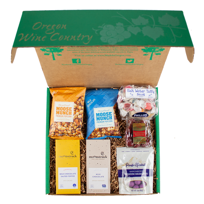 Load image into Gallery viewer, Sweet Surprise Gift Basket packed in eco-friendly gift box.
