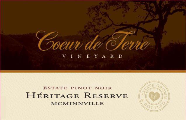 Coeur de Terre Heritage Estate Reserve Pinot Noir