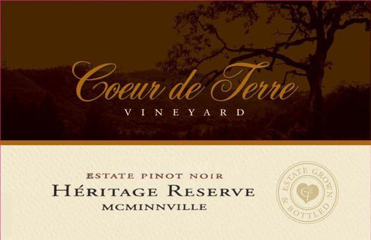 Coeur de Terre Heritage Estate Reserve Pinot Noir