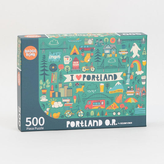 I Heart Portland 500 Piece Puzzle