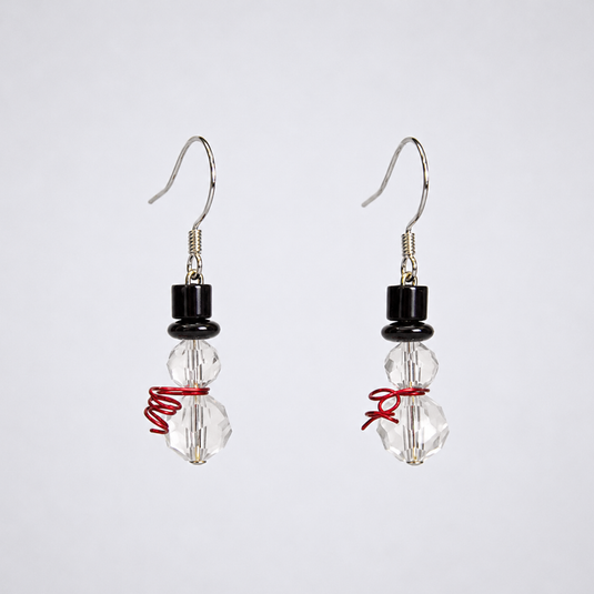 Crystal Snowman Earrings