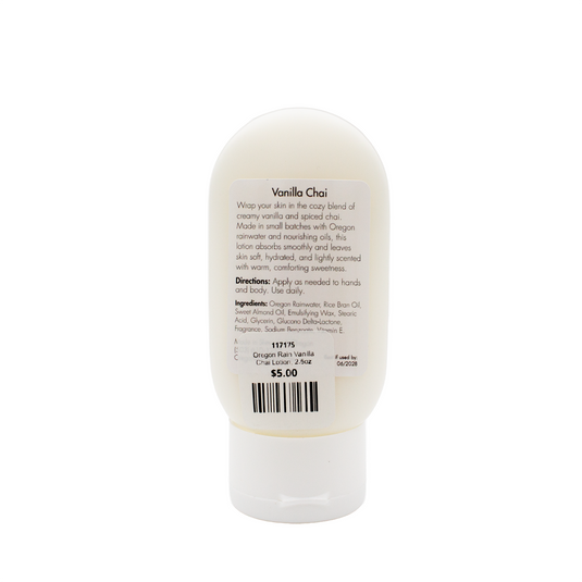 Oregon Rain Vanilla Chai Lotion, 2.5oz