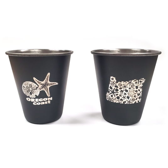 Oregon Coast Stainless Steel Shot Glass