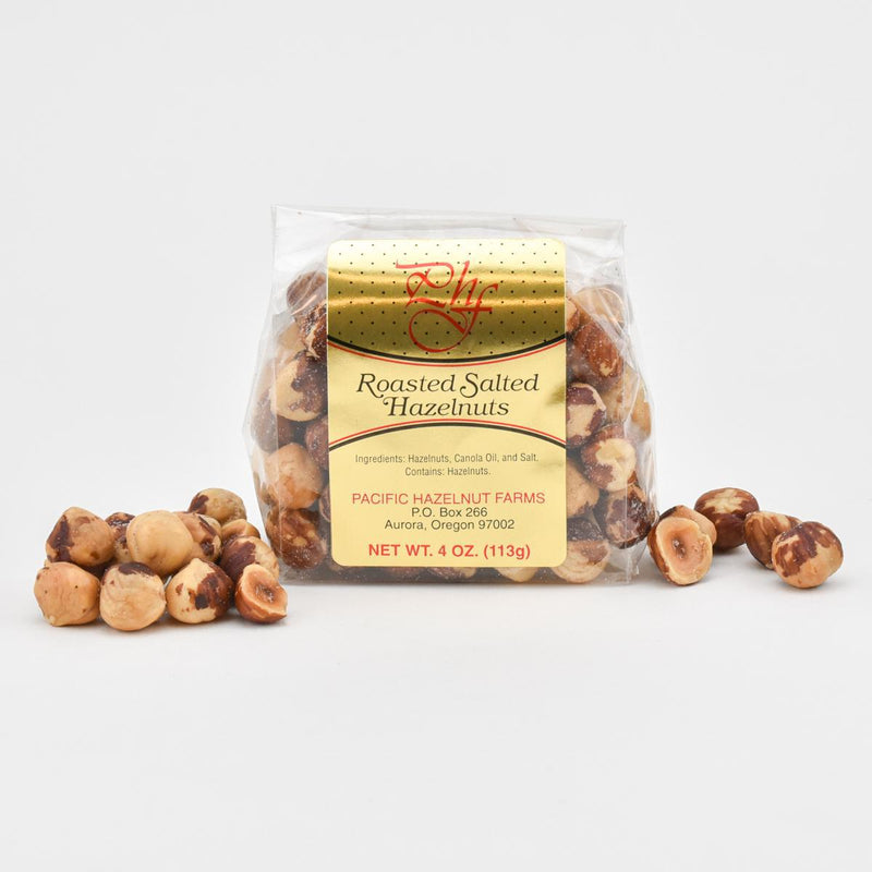 Load image into Gallery viewer, Pacific Hazelnut Farms Roasted Salted Hazelnuts, 4oz.
