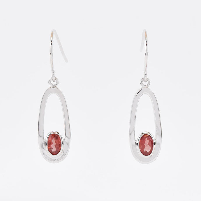 Desert Sun Gems Sunstone in Oval Earrings front