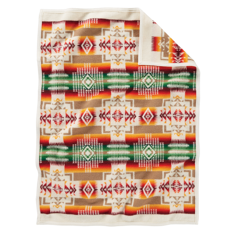 Load image into Gallery viewer, Pendleton Ivory Chief Joseph Muchacho Wool Baby Blanket
