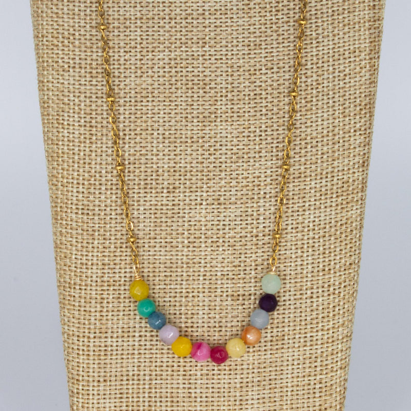 Load image into Gallery viewer, Rainbow Quartz Beaded Necklace
