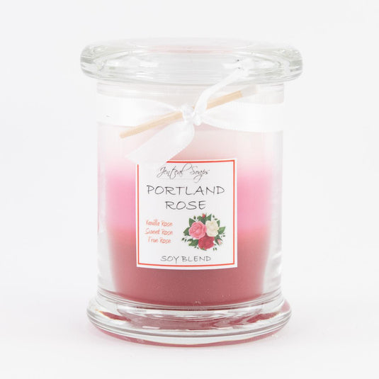 Jenteal Soaps Portland Rose Layer Candle, 7oz.