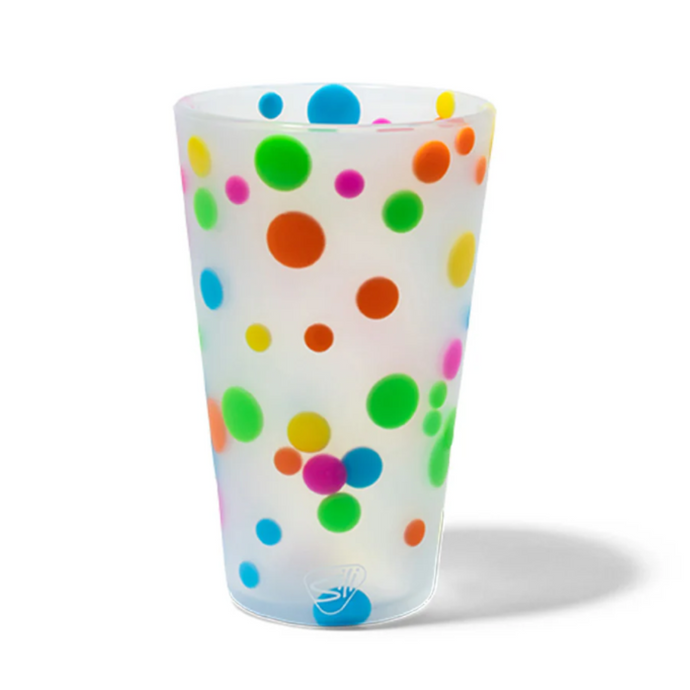 Silipint Polka Dot Silicone Pint Glass, 16oz.