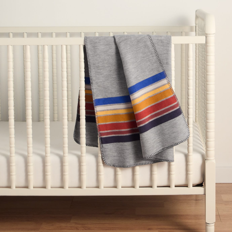 Load image into Gallery viewer, Pendleton Yosemite Grey National Park Organic Cotton Baby Blanket
