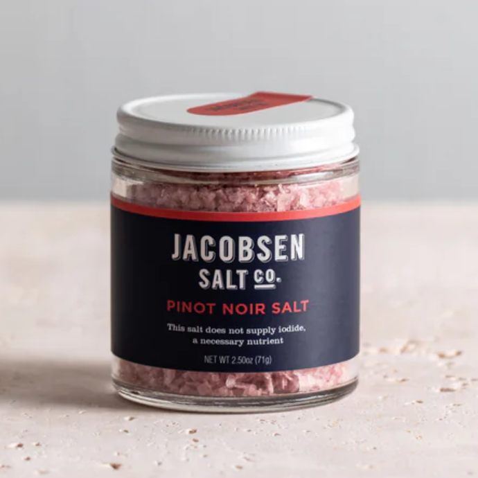 Jacobsen Salt Co. Infused Pinot Noir Salt,  2.5oz.