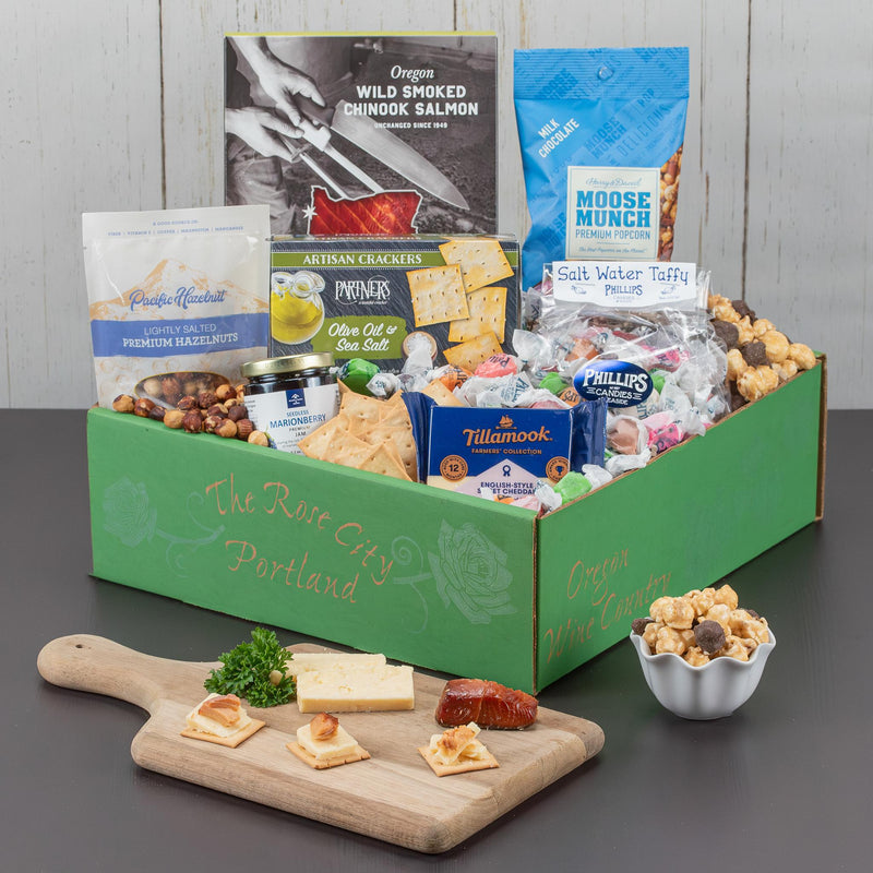 Load image into Gallery viewer, Oregon Favorites Cheese Gift Basket
