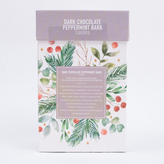 Dark Chocolate Peppermint Bark Moose Munch Popcorn, 10oz.