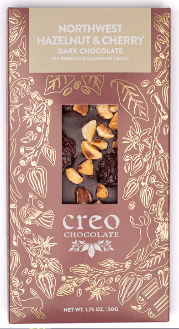 Creo Chocolate, Northwest Hazelnut Cherry Bar