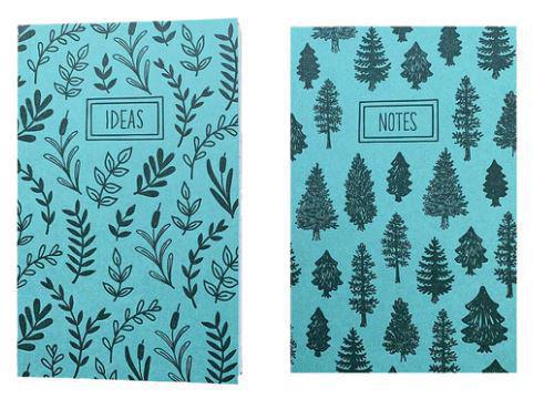 Notebook Pocket Set, Trees & Leaves