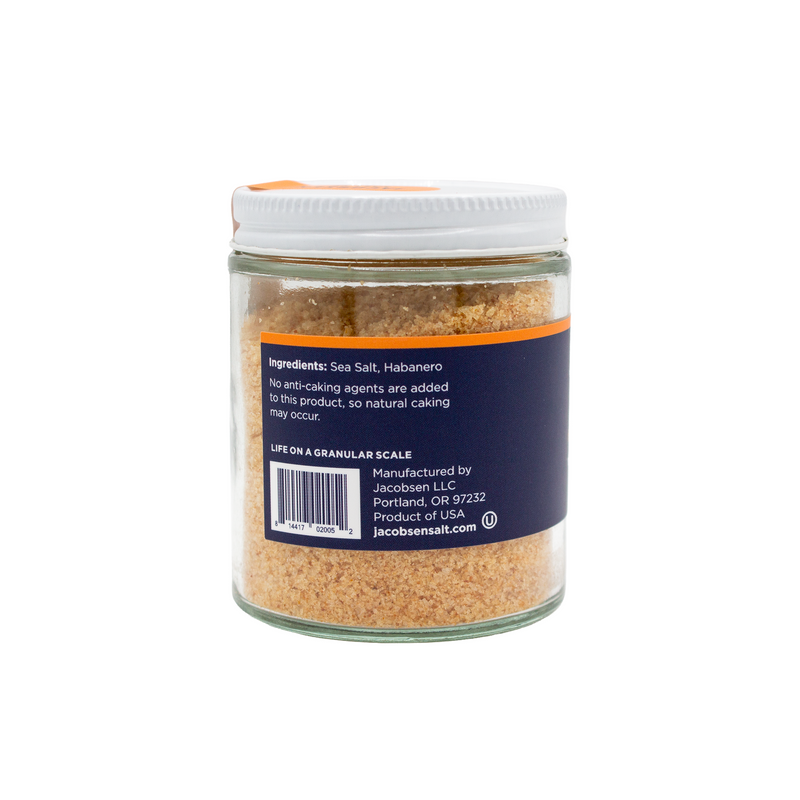 Load image into Gallery viewer, Jacobsen Salt Co. Habanero Salt ingredients on label

