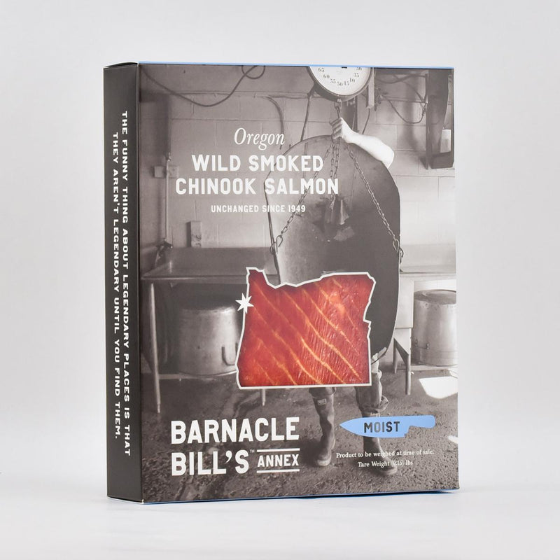 Load image into Gallery viewer, Barnacle Bill&#39;s Wild Smoked Chinook Salmon Moist Cut, 8oz.
