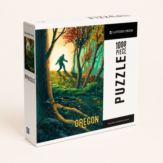 Oregon Bigfoot in Forest 1000 Piece Puzzle