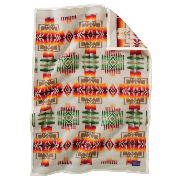 Pendleton Ivory Chief Joseph Muchacho Wool Baby Blanket