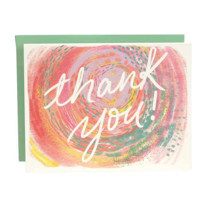 Painterly Thank You Card
