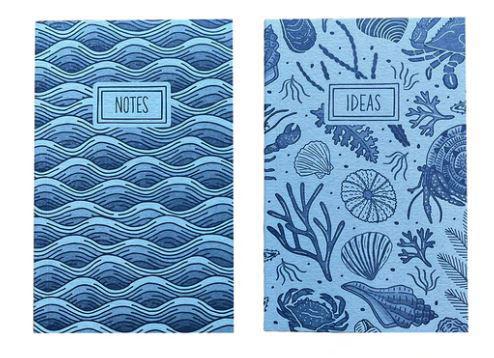 Notebook Pocket Set, Ocean and Coastal