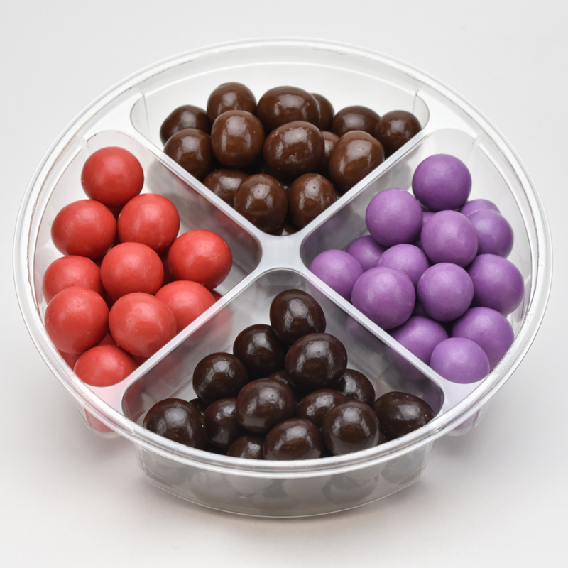 Load image into Gallery viewer, Pacific Hazelnut Farms Oregon Platter with four flavors - Cherry, Marionberry, Dark Chocolate, and Milk Chocolate

