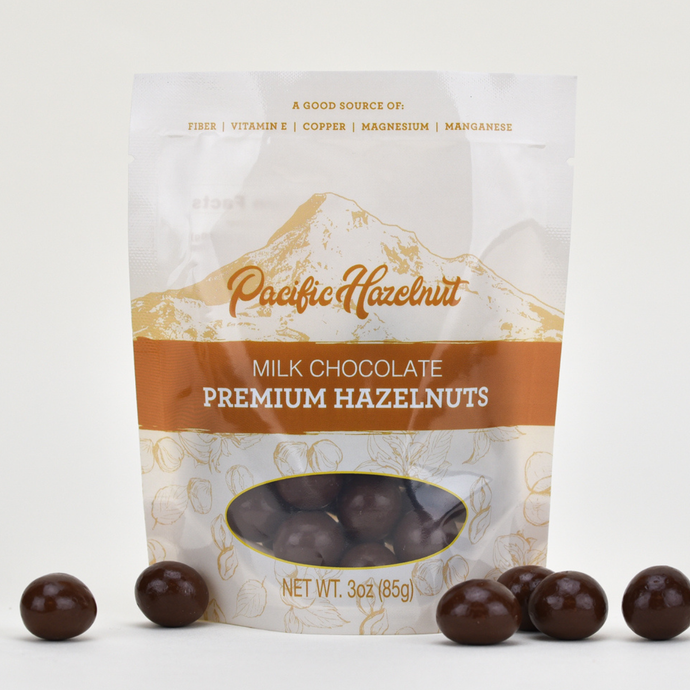 Pacific Hazelnut Farms Milk Chocolate Covered Hazelnuts 3oz Bag