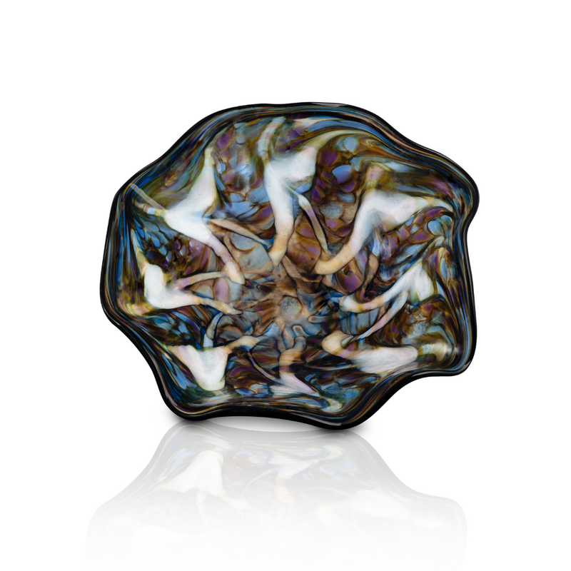 Load image into Gallery viewer, The Glass Forge Moonbeam Wave Bowl, Large
