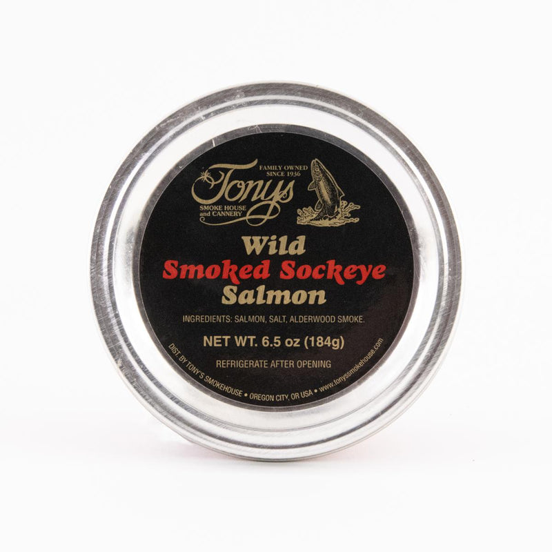 Load image into Gallery viewer, Tony&#39;s Wild Smoked Sockeye Salmon, 6.5oz.
