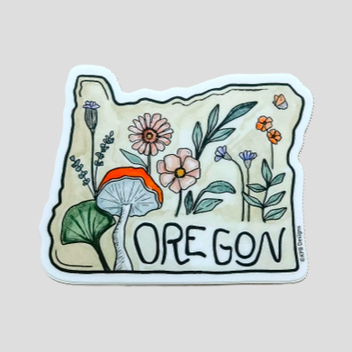 Load image into Gallery viewer, Oregon Wildflowers Vinyl Sticker
