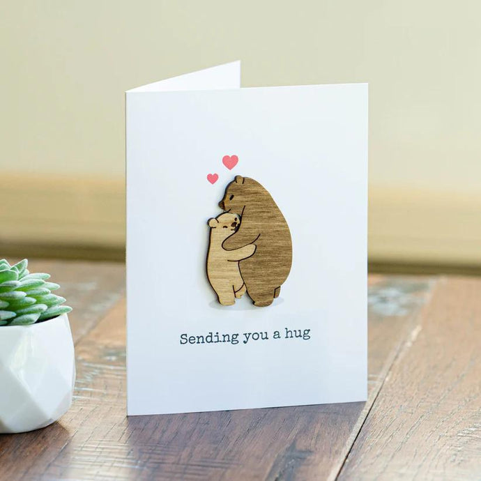 Card Sending a Hug Bears