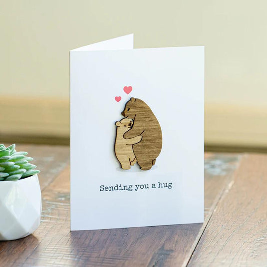 Card Sending a Hug Bears