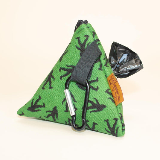 Chasin' Tail Dog Designs Bigfoot Green Doggy Poo Bag
