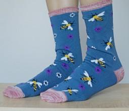 Replant Pairs Bee Crew Socks