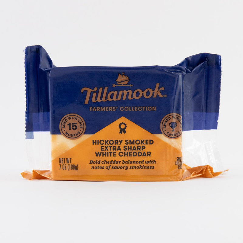 Load image into Gallery viewer, Tillamook Farmers&#39; Collection Hickory Smoked Extra Sharp White Cheddar, 7oz.
