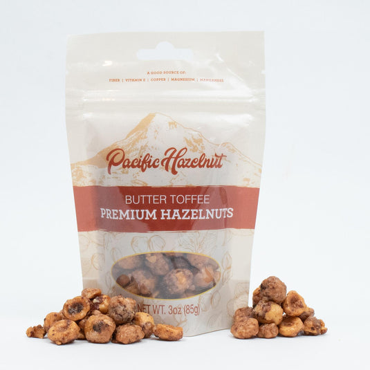 Pacific Hazelnut Farms Butter Toffee Hazelnuts, 3oz.