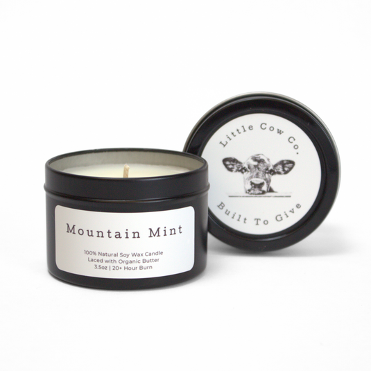 Little Cow Co. Mountain Mint Tin Candle