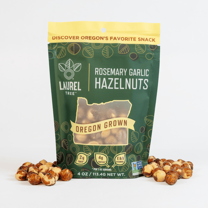 Laurel Foods Rosemary Garlic Hazelnuts, 4oz.