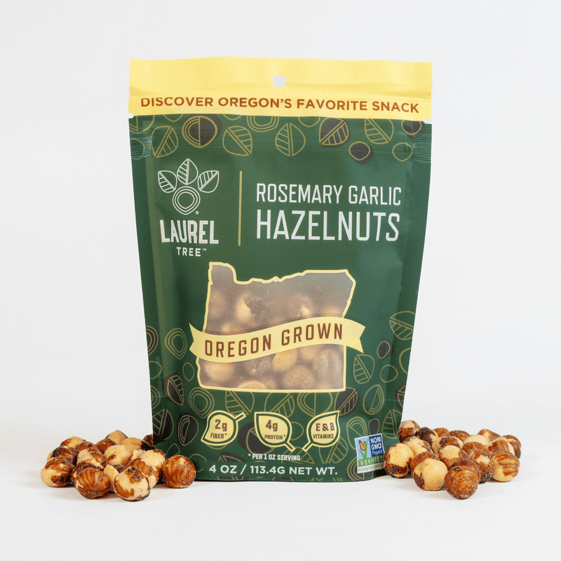 Load image into Gallery viewer, Laurel Foods Rosemary Garlic Hazelnuts, 4oz.
