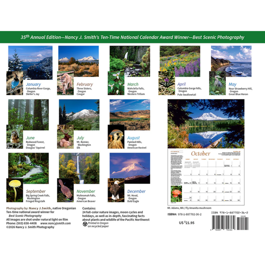 The Majestic Pacific Northwest Calendar 2027
