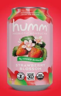 Humm Kombucha Strawberry Blossom 12oz