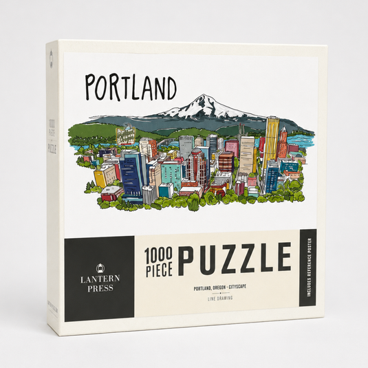 Portland Oregon Cityscape Puzzle, 1000 Piece