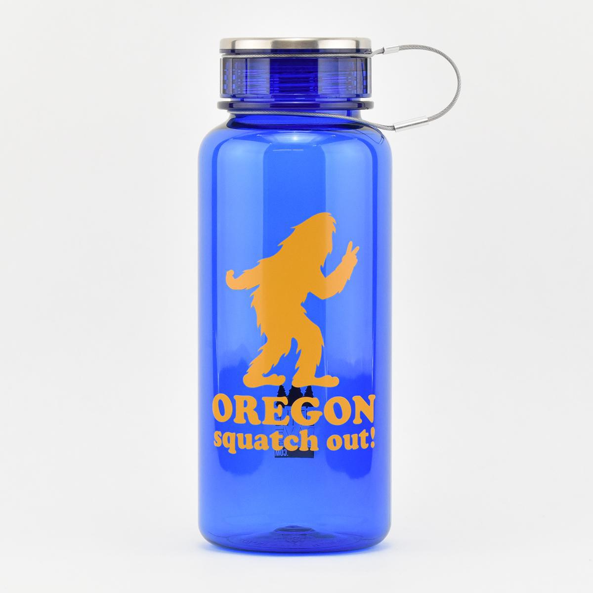 Oregon Squatch Out Plastic Water Bottle, 34oz – Made In Oregon