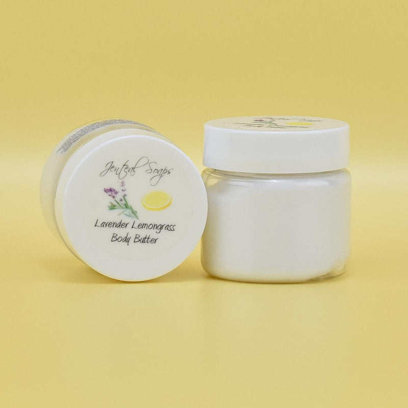 Load image into Gallery viewer, Jenteal Soaps Lavender Lemongrass Body Butter, 1oz
