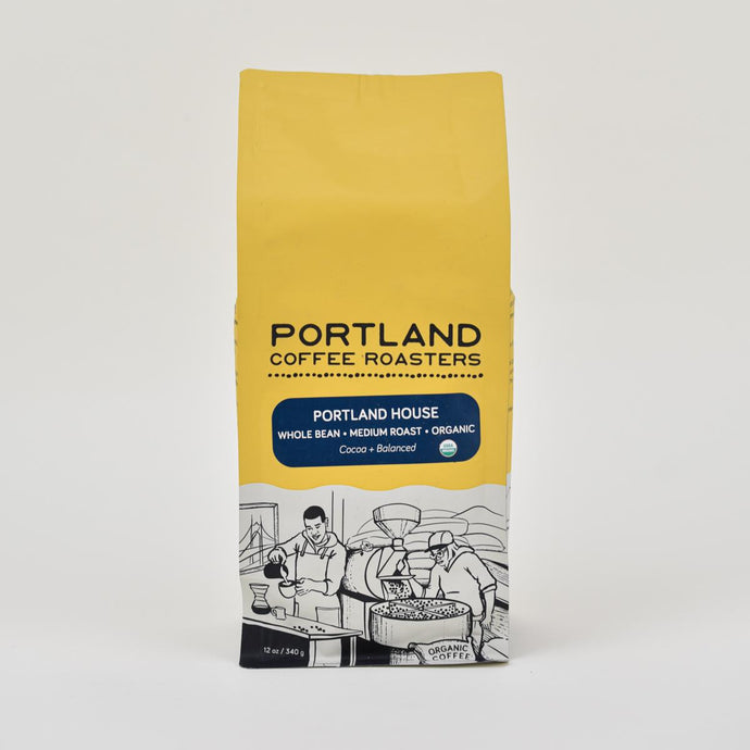 Portland Coffee Roasters Organic Portland House Blend Whole Bean, 12oz.