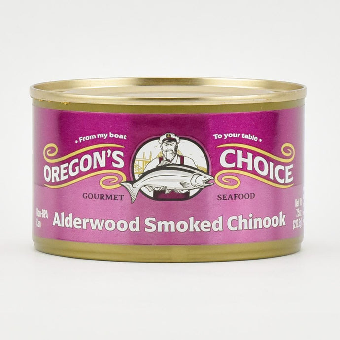 Oregon's Choice Alderwood Smoked Chinook Salmon, 7.5oz.