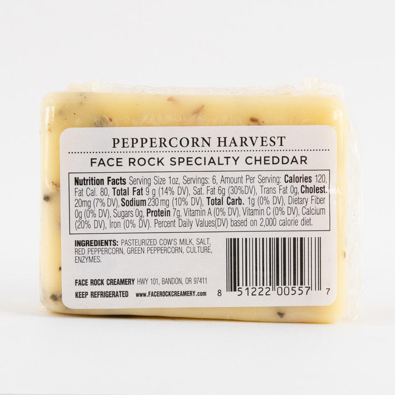 Load image into Gallery viewer, Face Rock Peppercorn Harvest Specialty Cheddar, 6oz.
