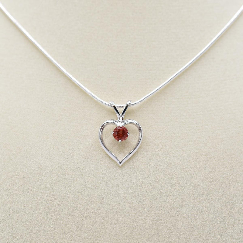 Load image into Gallery viewer, Desert Sun Gems Sunstone in Heart Necklace
