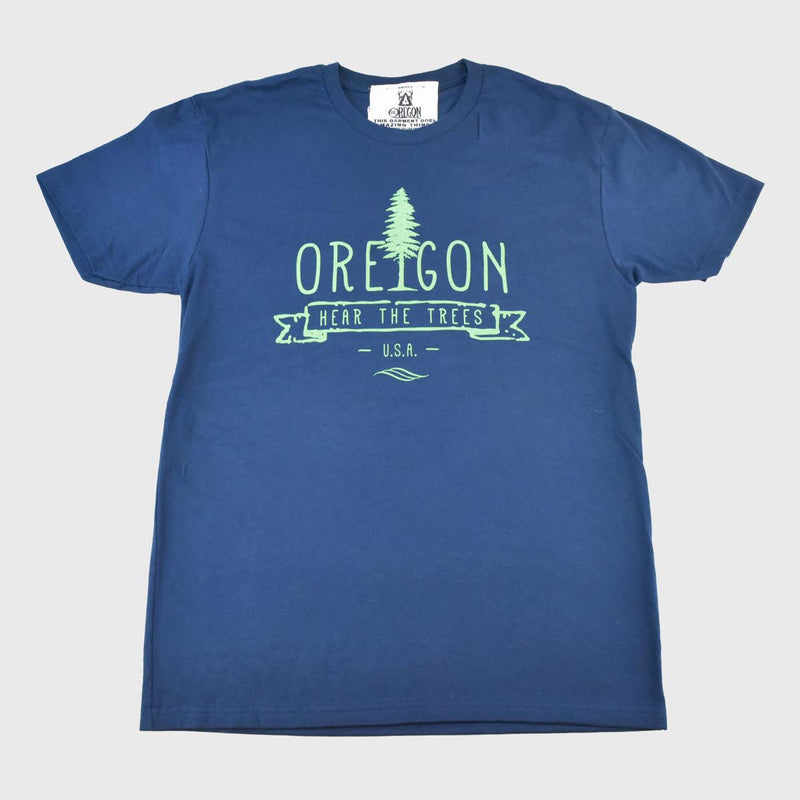 Load image into Gallery viewer, Be Oregon Hear The Trees T-Shirt, entire front
